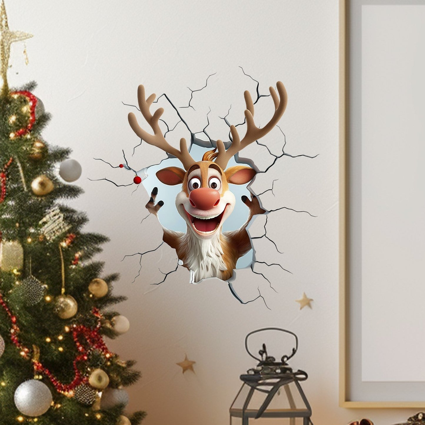Creative Christmas Santa Wall Stickers