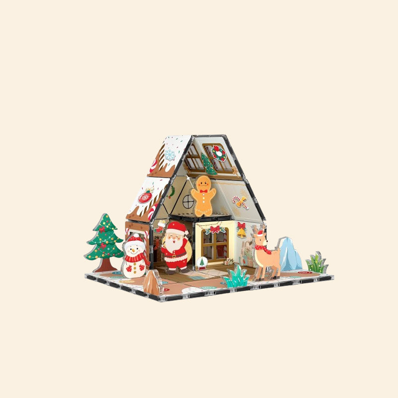 ๐Magnetic Gingerbread House Building Set