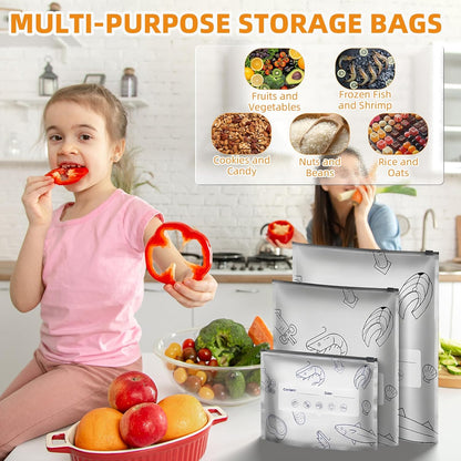 ✨ Reusable Aluminum Foil Sealable Storage Bags 🌱