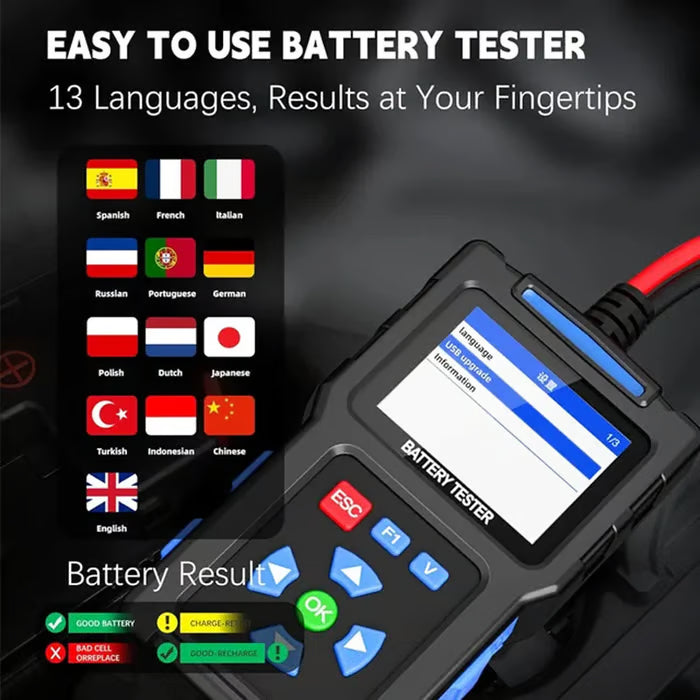 🎁2025 Hot Sale 50% OFF💥Car Battery Tester 12V Load Tester