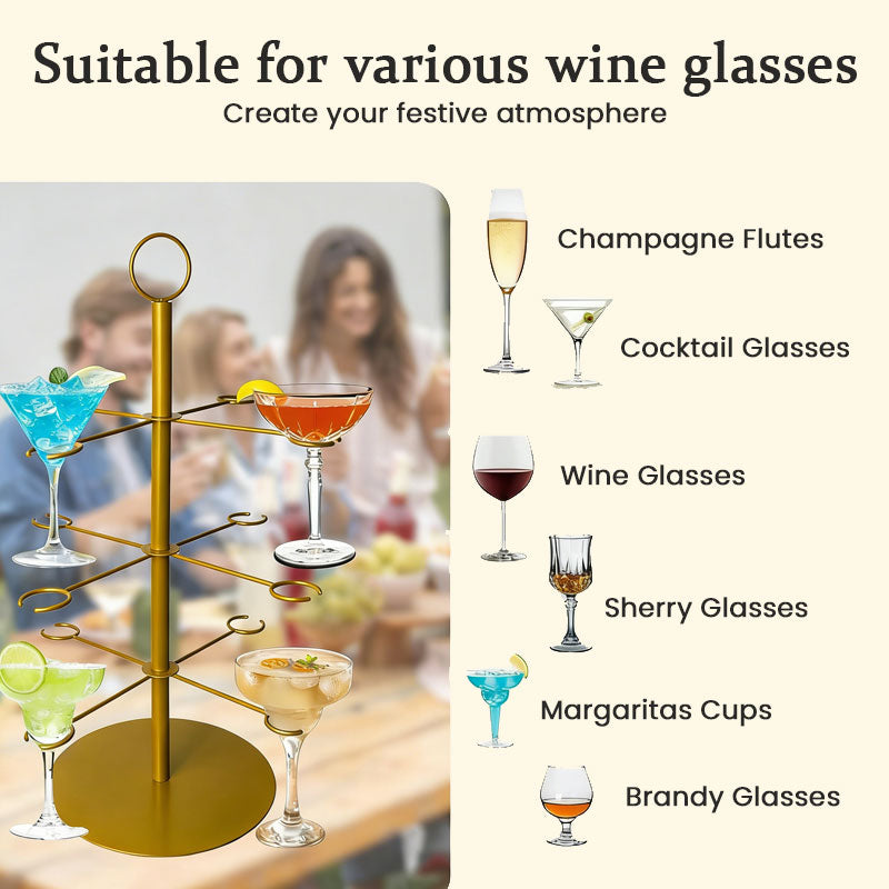 Holiday Champagne Tree