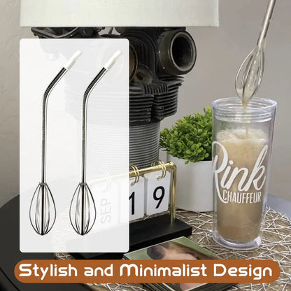 🍹 [2-in-1 Innovation] The Whisk Straw | Sip, Stir, and Savor Every Drop! ✨