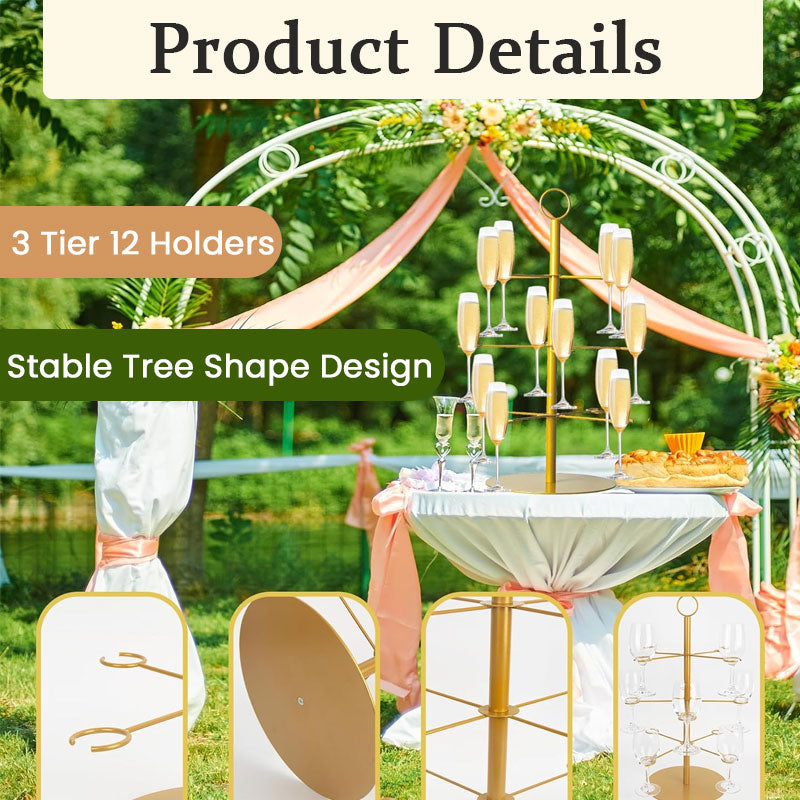 Holiday Champagne Tree