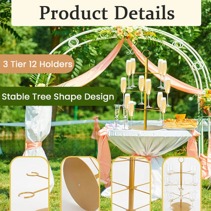 Holiday Champagne Tree