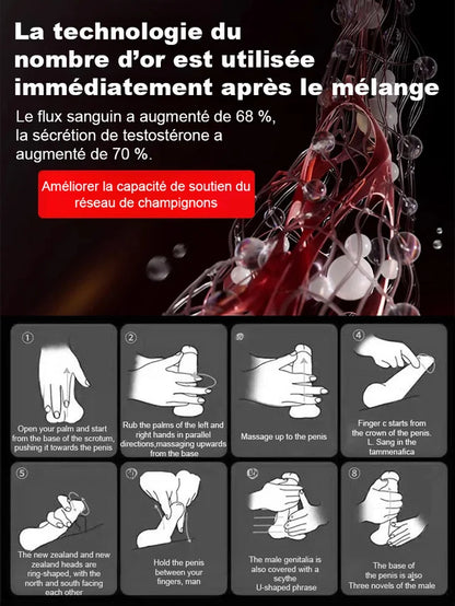 【Effet en une seconde】Huile essentielle de sangsue pour l'agrandissement du pénis