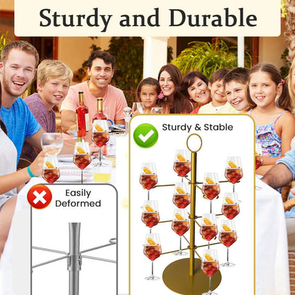 Holiday Champagne Tree