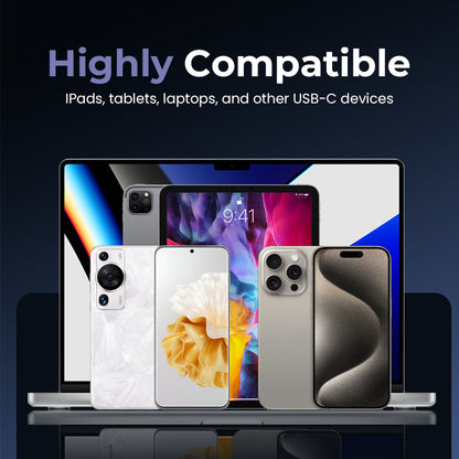 ⚡2-in-1 Invisible Holder Charger Cable – 240W Fast Charging Cord with Built-In Phone Stand