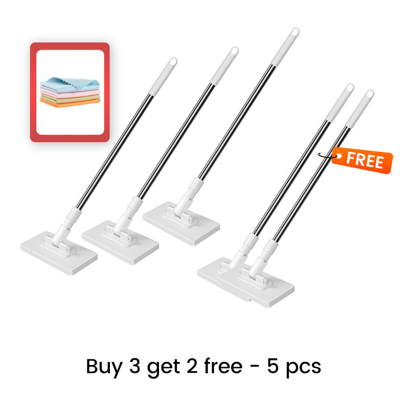 Disposable Dust Mop with 4 Reusable Cloths