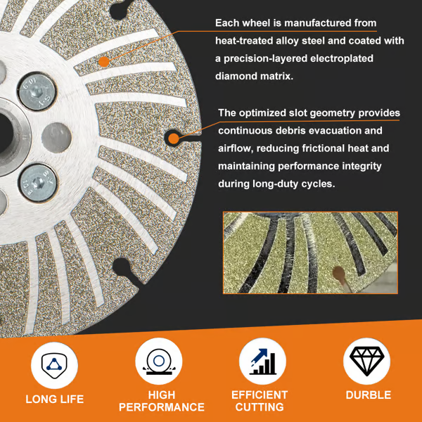 ⚙️ Angle Grinding Wheel – Electroplated Diamond 4 ½" PLUS+