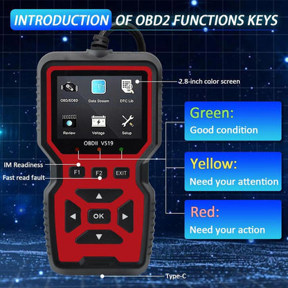 🔥Hot Sale🔥OBD2 Scanner Car Engine Diagnostic Tool